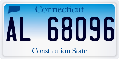 CT license plate AL68096