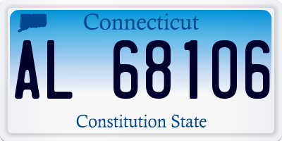 CT license plate AL68106