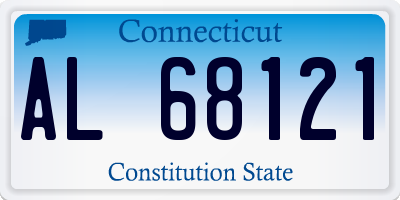 CT license plate AL68121