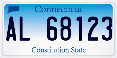 CT license plate AL68123