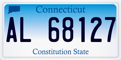 CT license plate AL68127