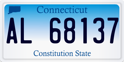 CT license plate AL68137