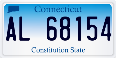 CT license plate AL68154