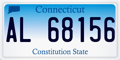 CT license plate AL68156
