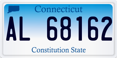 CT license plate AL68162