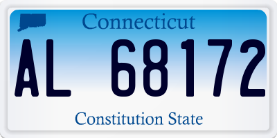CT license plate AL68172