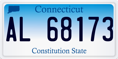 CT license plate AL68173
