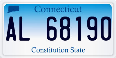 CT license plate AL68190
