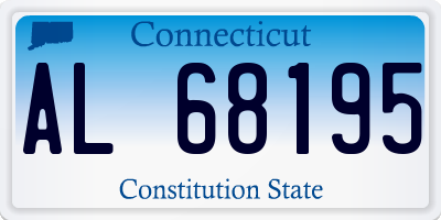 CT license plate AL68195
