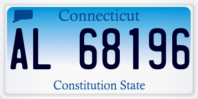 CT license plate AL68196