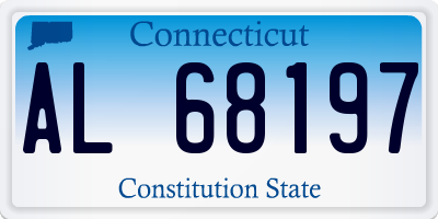 CT license plate AL68197