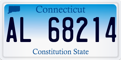 CT license plate AL68214