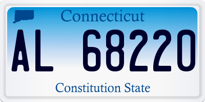 CT license plate AL68220