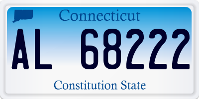 CT license plate AL68222