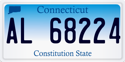 CT license plate AL68224