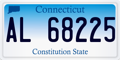 CT license plate AL68225