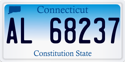 CT license plate AL68237
