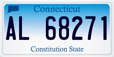 CT license plate AL68271