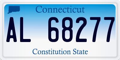CT license plate AL68277