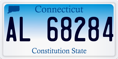 CT license plate AL68284
