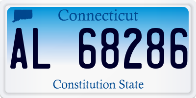 CT license plate AL68286