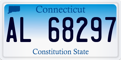 CT license plate AL68297