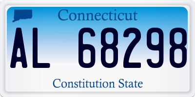 CT license plate AL68298