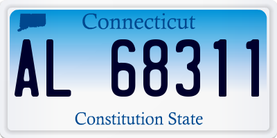 CT license plate AL68311