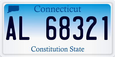 CT license plate AL68321