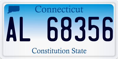 CT license plate AL68356