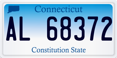 CT license plate AL68372