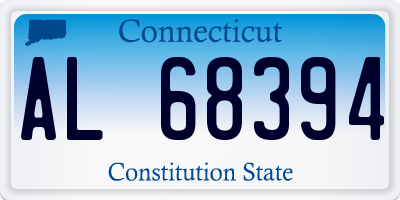 CT license plate AL68394