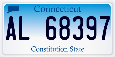 CT license plate AL68397