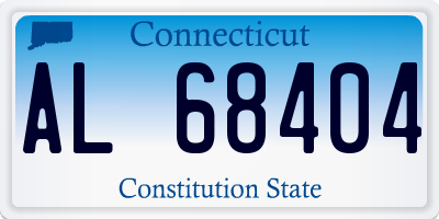 CT license plate AL68404