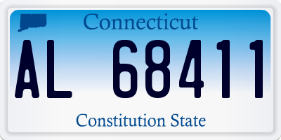 CT license plate AL68411