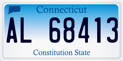 CT license plate AL68413