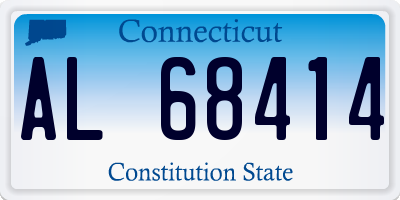 CT license plate AL68414