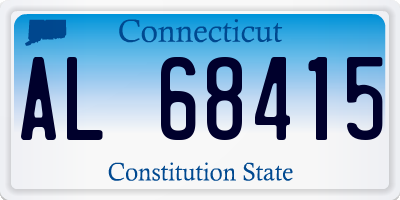 CT license plate AL68415