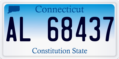 CT license plate AL68437