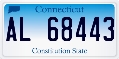 CT license plate AL68443