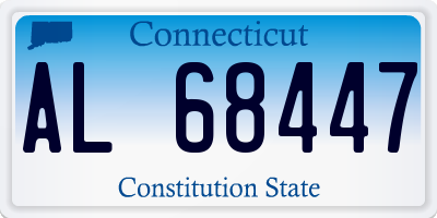 CT license plate AL68447