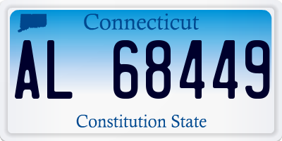 CT license plate AL68449