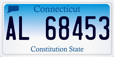 CT license plate AL68453