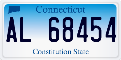 CT license plate AL68454