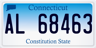 CT license plate AL68463