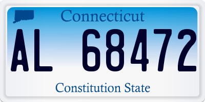 CT license plate AL68472