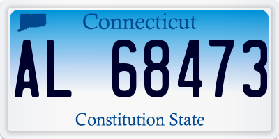 CT license plate AL68473