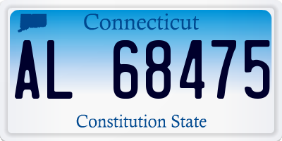CT license plate AL68475