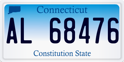 CT license plate AL68476