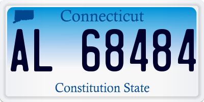 CT license plate AL68484